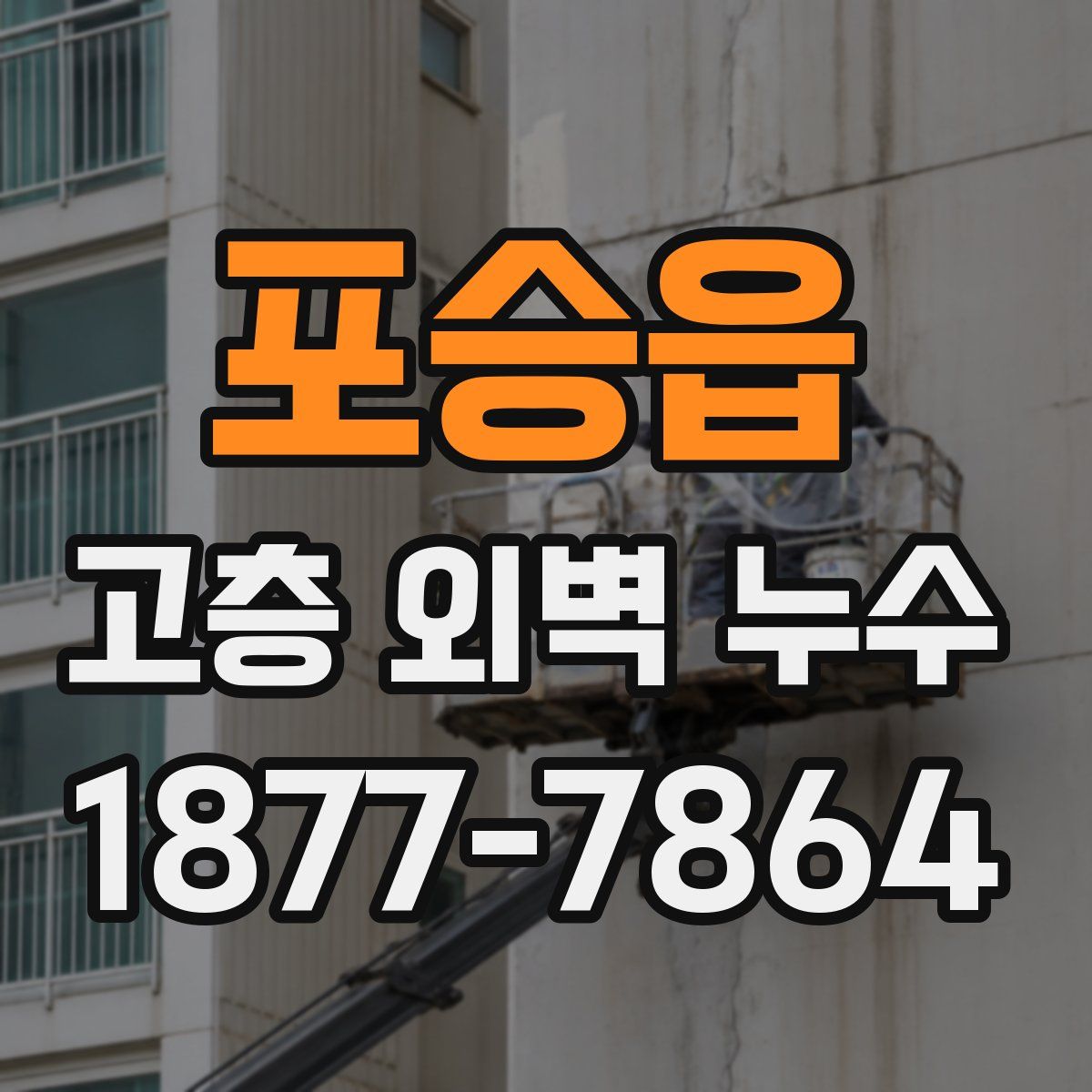 포승읍 고층 외벽 누수