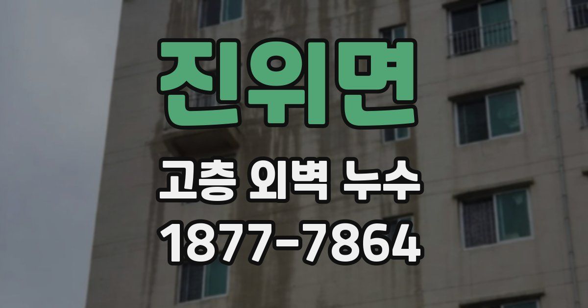 진위면 고층 외벽 누수