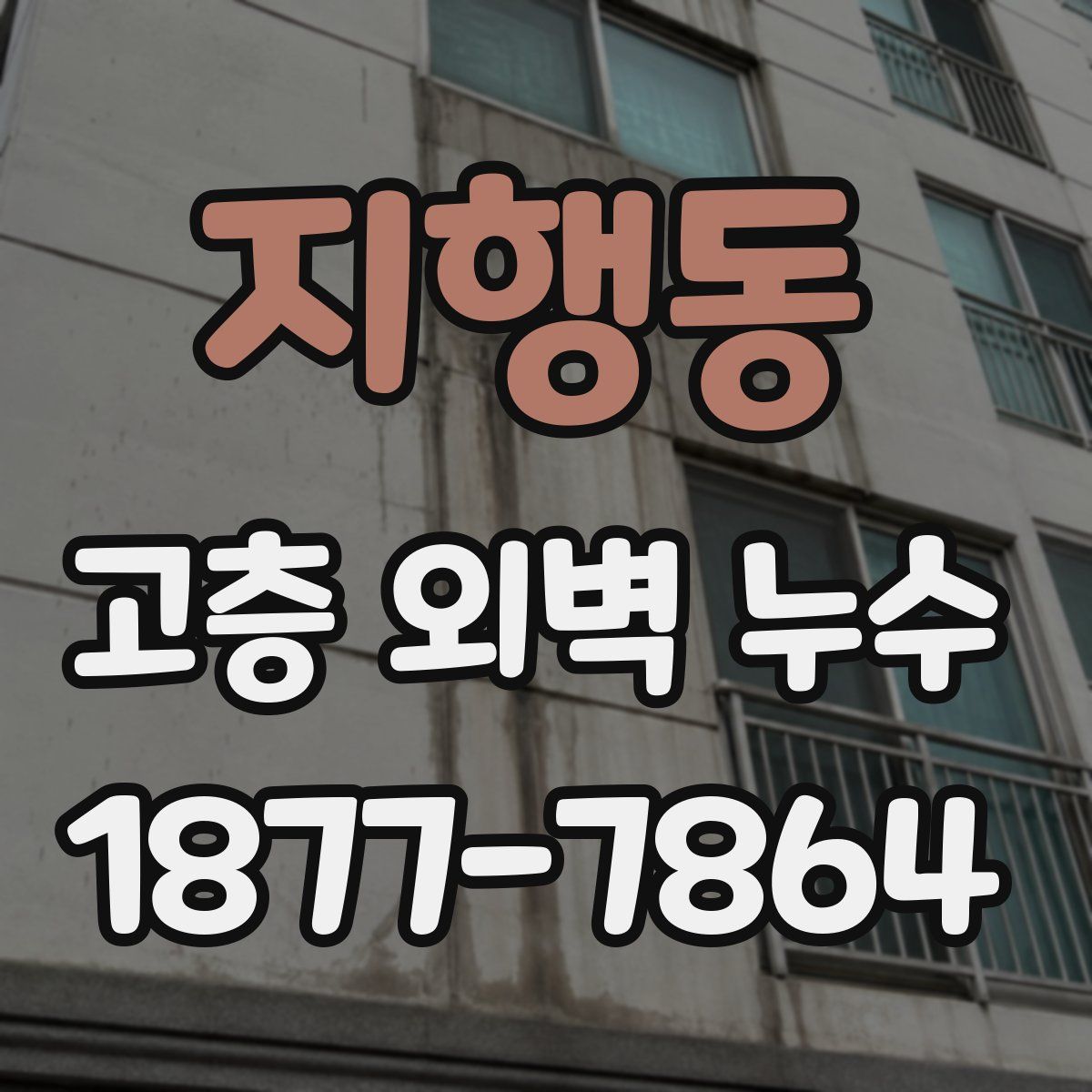 지행동 고층 외벽 누수