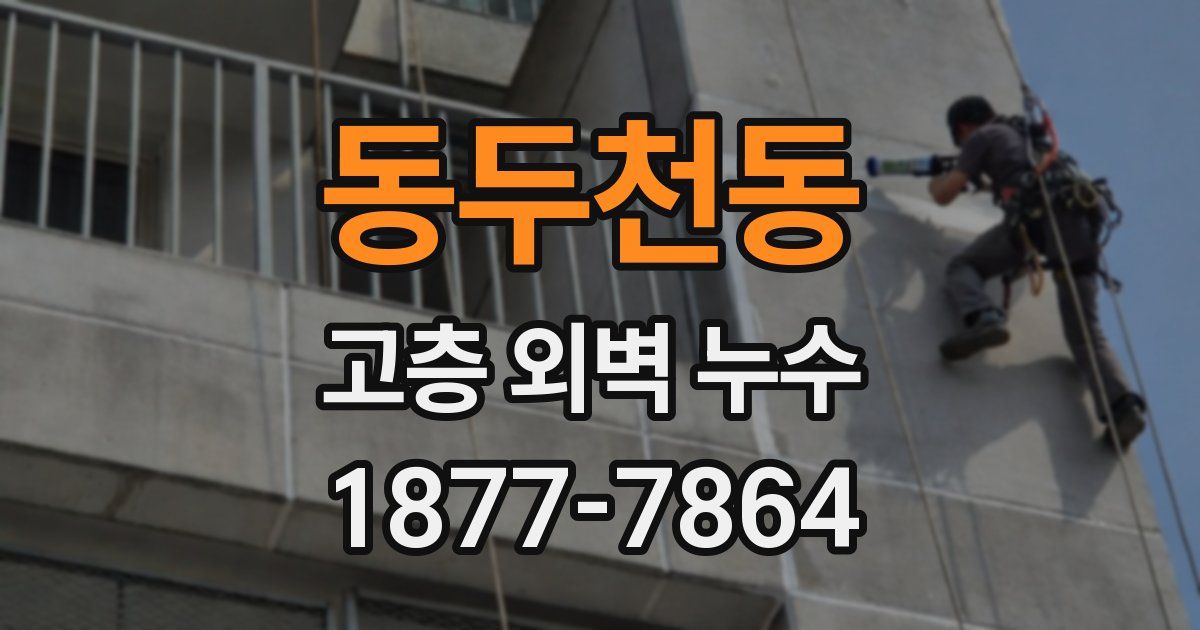 동두천동 고층 외벽 누수