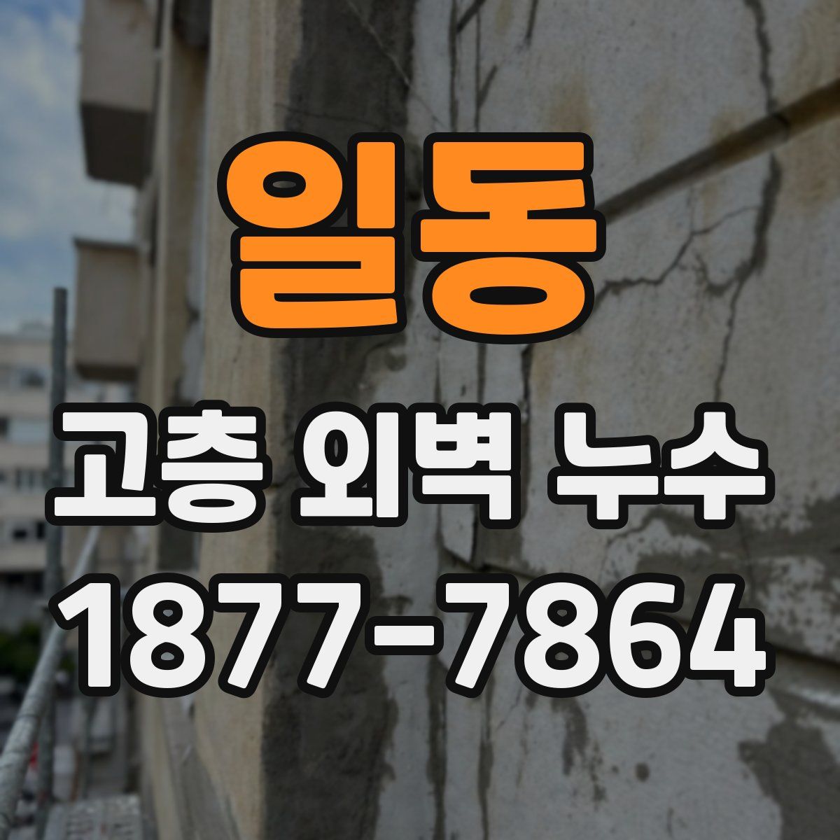 일동 고층 외벽 누수