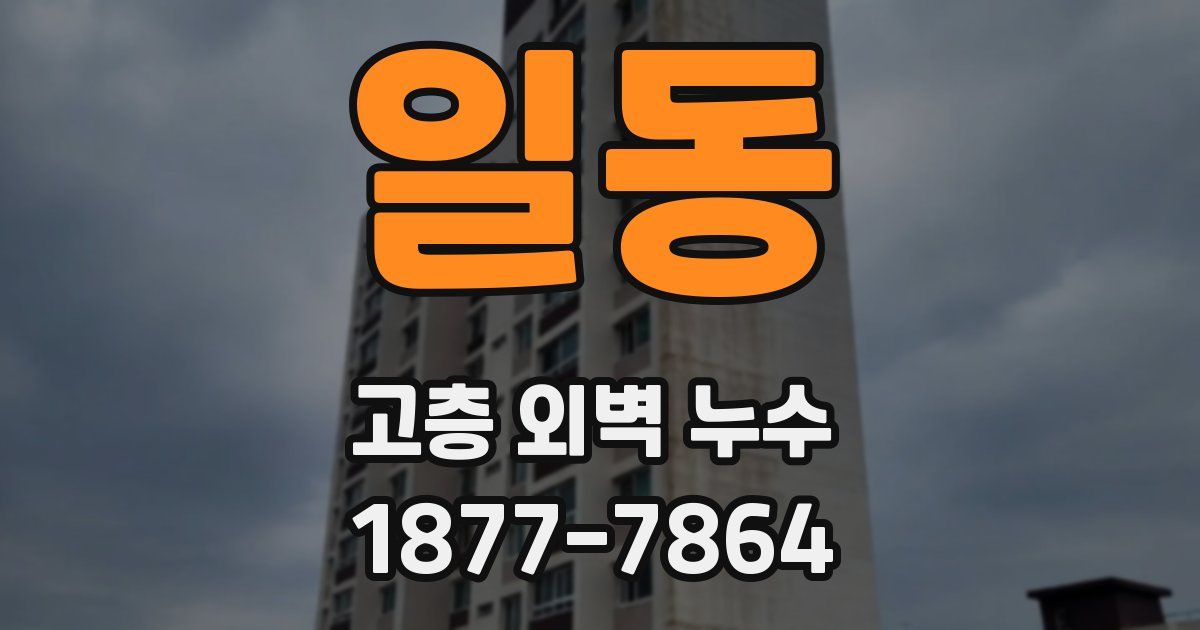 일동 고층 외벽 누수