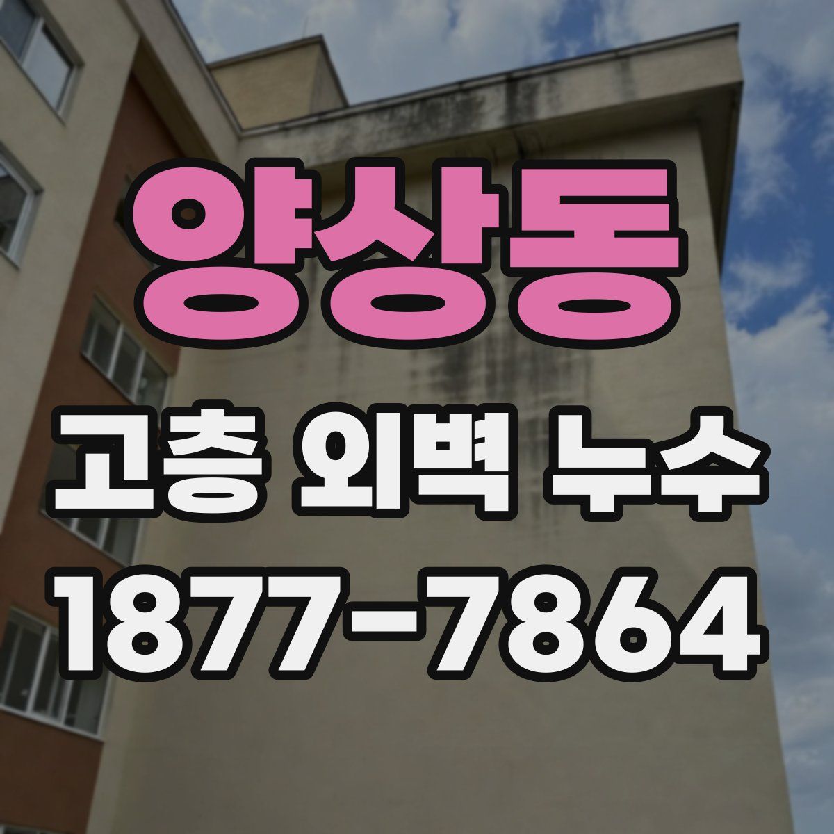 양상동 고층 외벽 누수