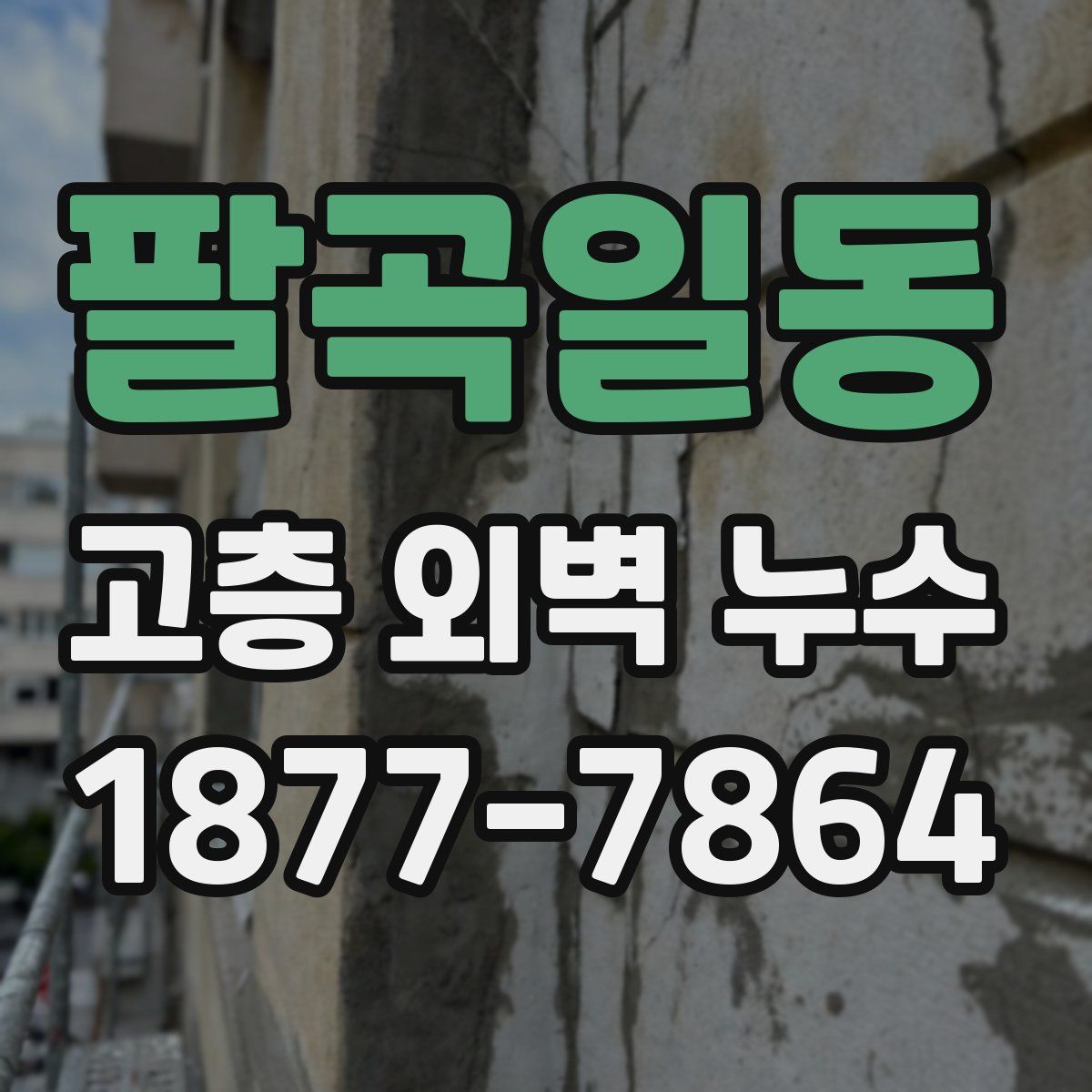 팔곡일동 고층 외벽 누수