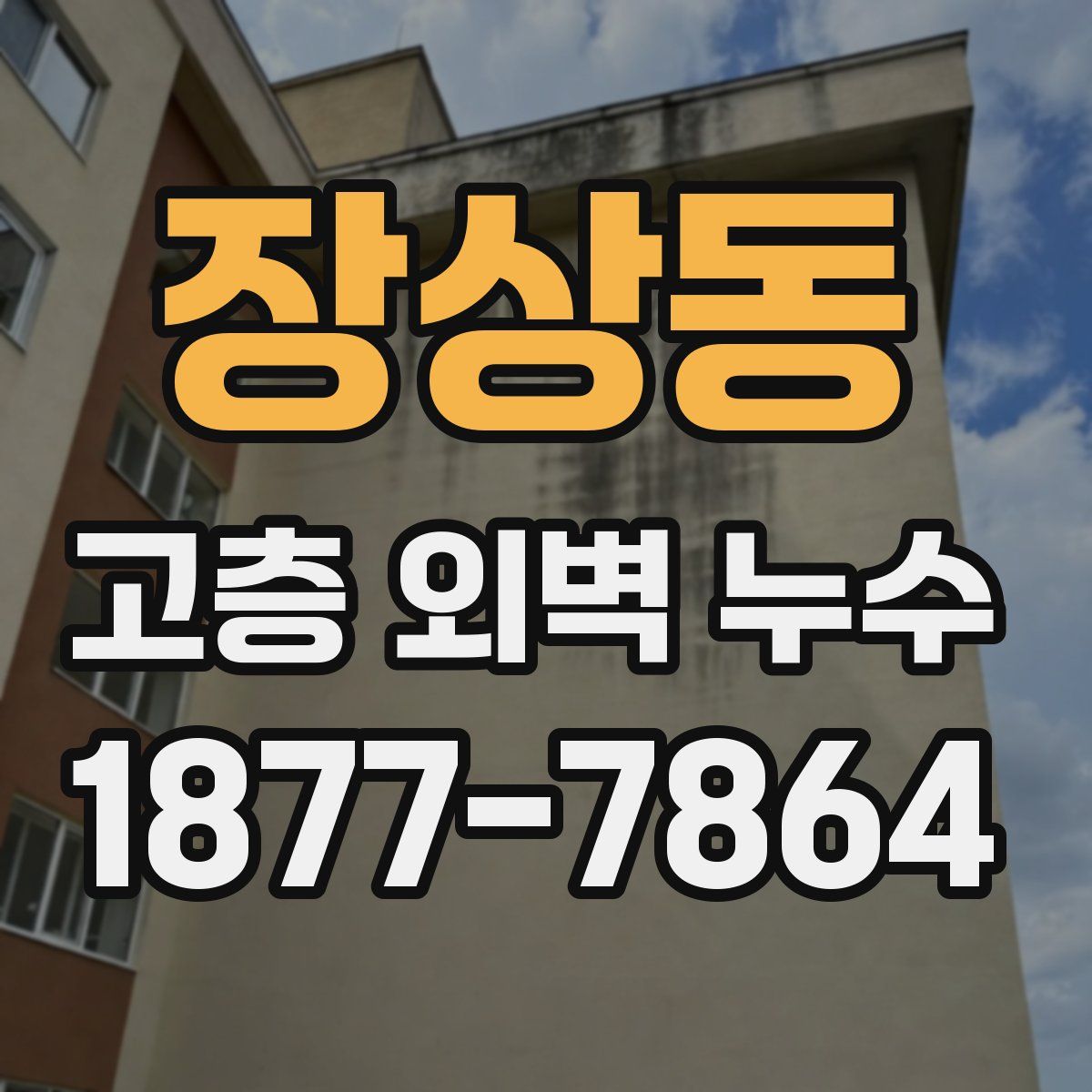 장상동 고층 외벽 누수