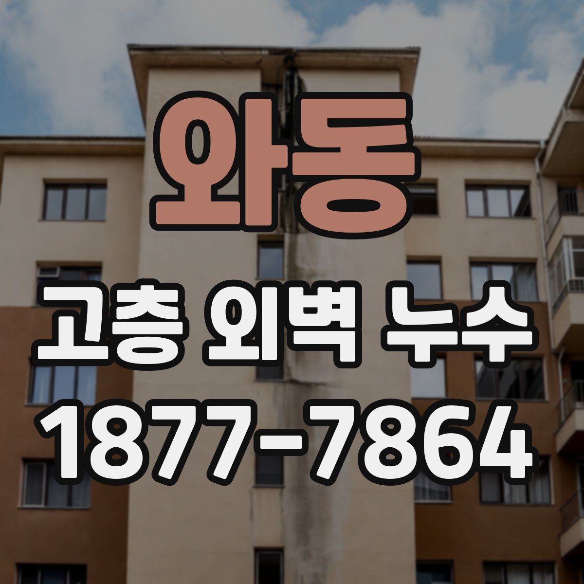 와동 고층 외벽 누수
