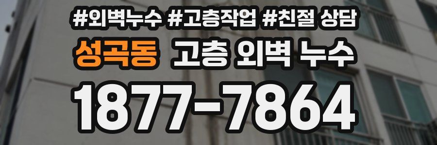 성곡동 고층 외벽 누수
