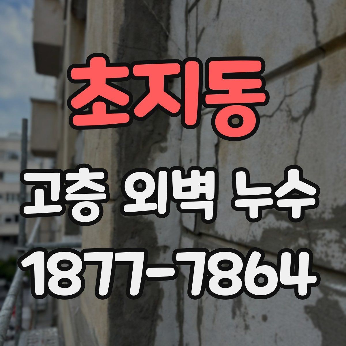 초지동 고층 외벽 누수 해결을 위한 단계별 접근