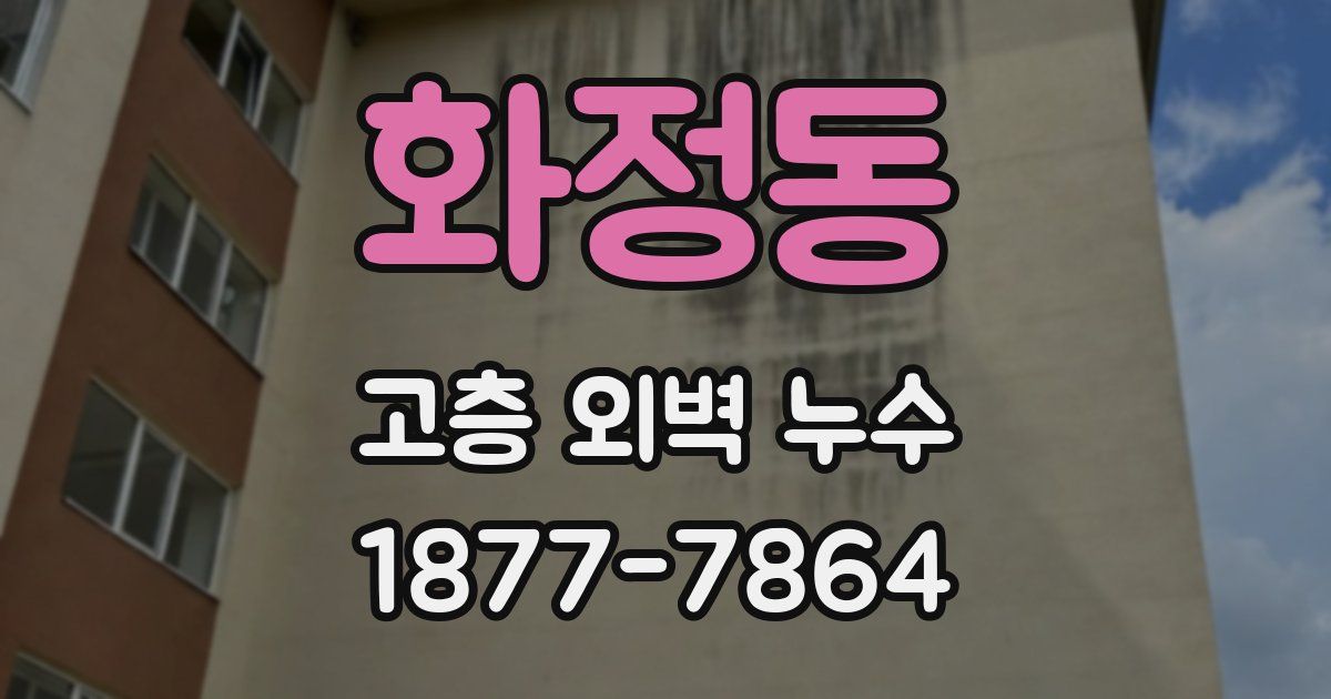 화정동 고층 외벽 누수