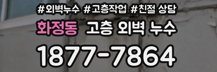 화정동 고층 외벽 누수