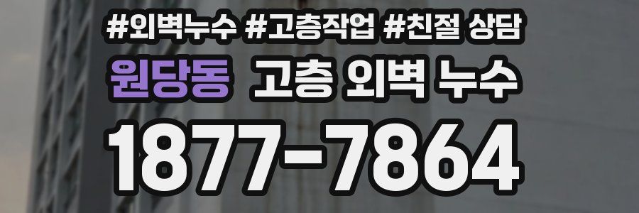원당동 고층 외벽 누수