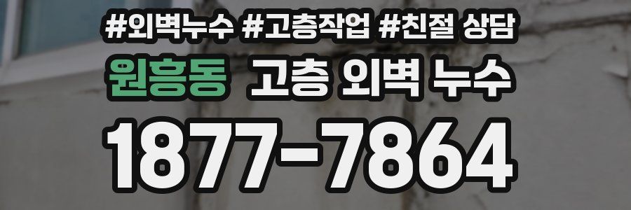 원흥동 고층 외벽 누수