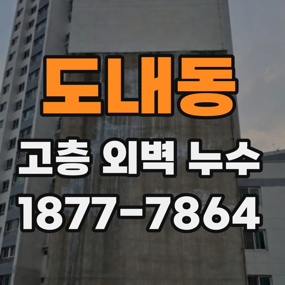 도내동 고층 외벽 누수
