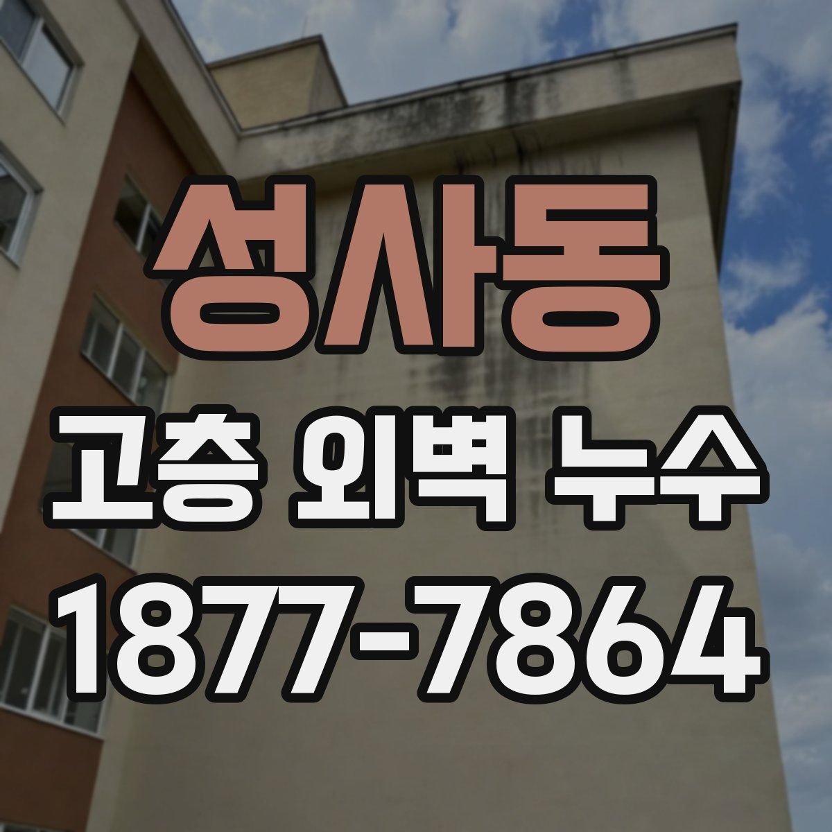 성사동 고층 외벽 누수