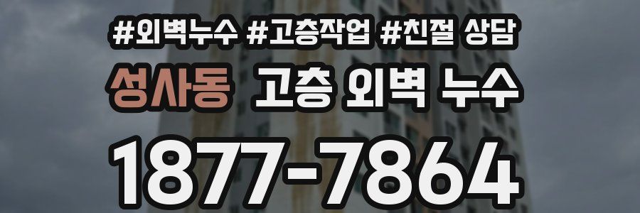 성사동 고층 외벽 누수
