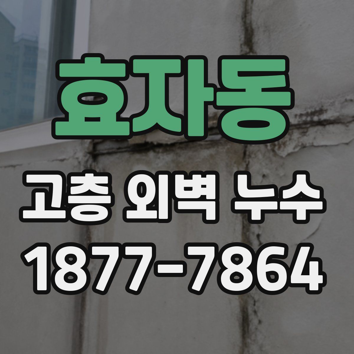 효자동 고층 외벽 누수