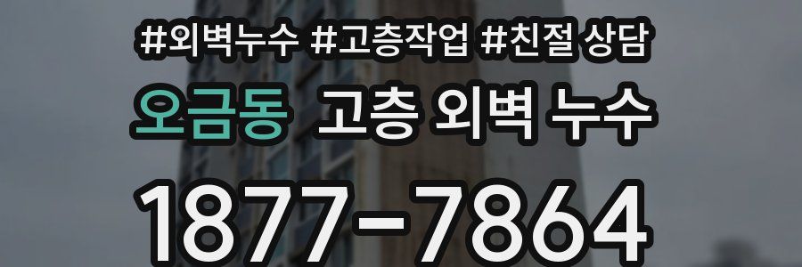 오금동 고층 외벽 누수
