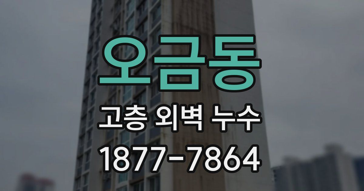 오금동 고층 외벽 누수