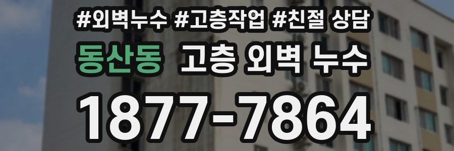 동산동 고층 외벽 누수