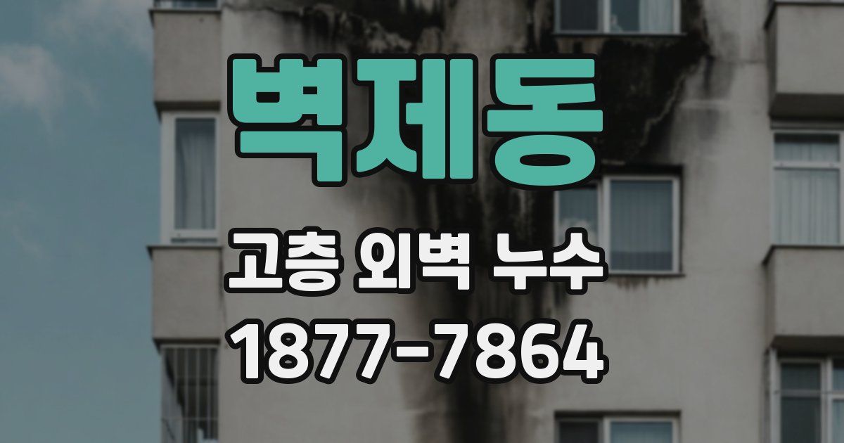 벽제동 고층 외벽 누수