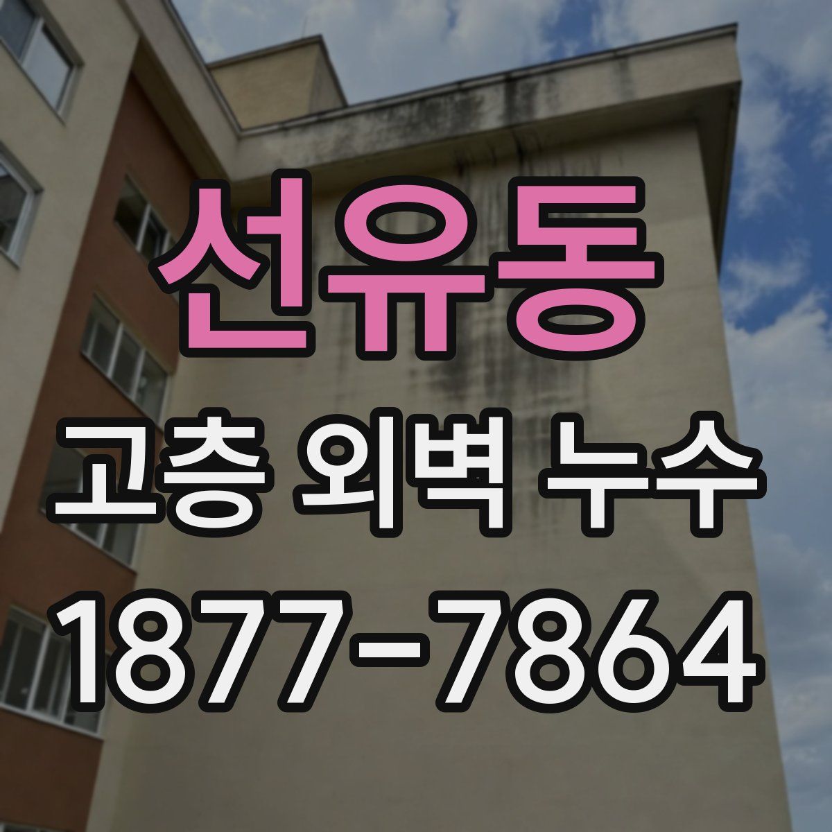 선유동 고층 외벽 누수