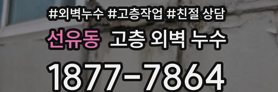 선유동 고층 외벽 누수