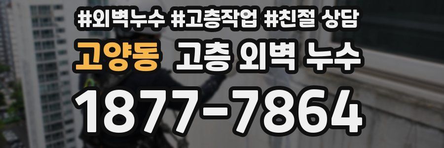 고양동 고층 외벽 누수