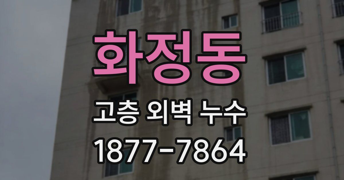 화정동 고층 외벽 누수