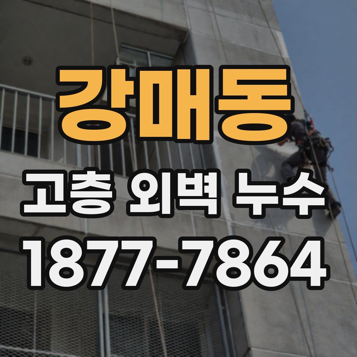 강매동 고층 외벽 누수