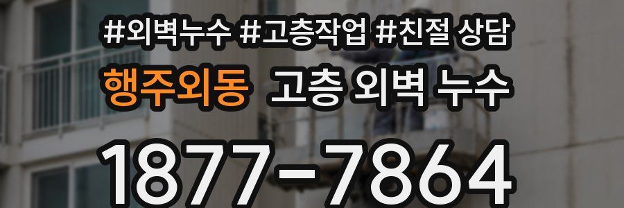 행주외동 고층 외벽 누수