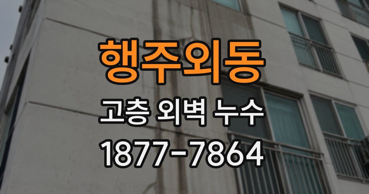 행주외동 고층 외벽 누수