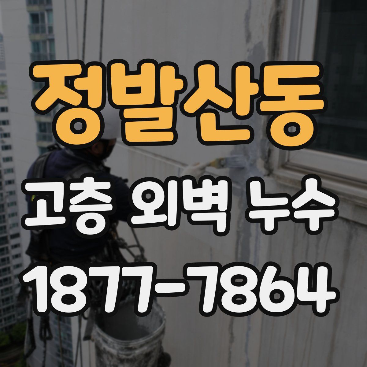정발산동 고층 외벽 누수