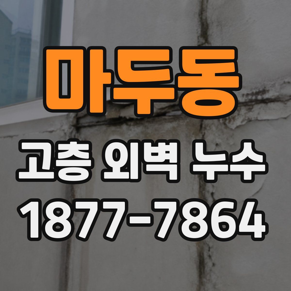 마두동 고층 외벽 누수