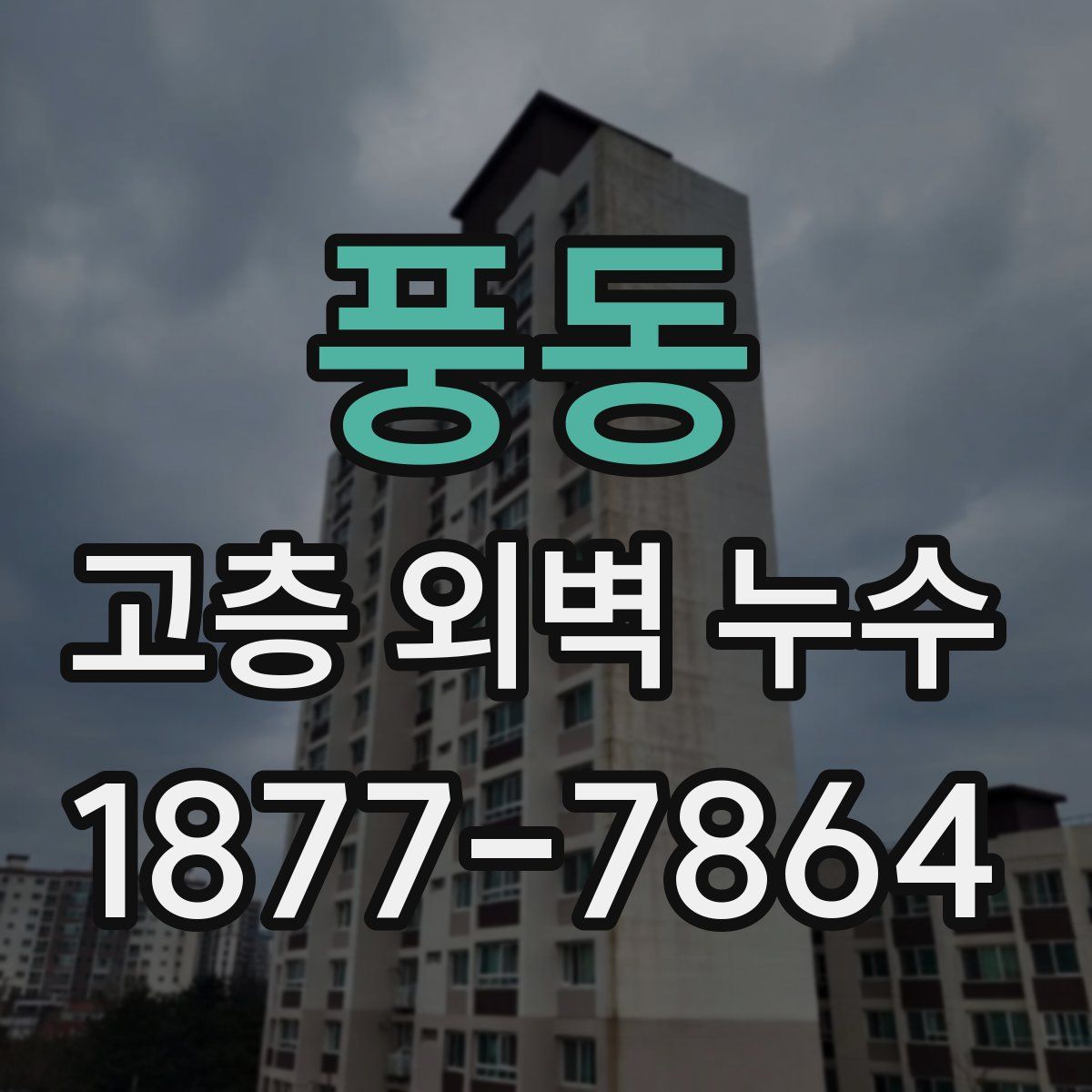 풍동 고층 외벽 누수