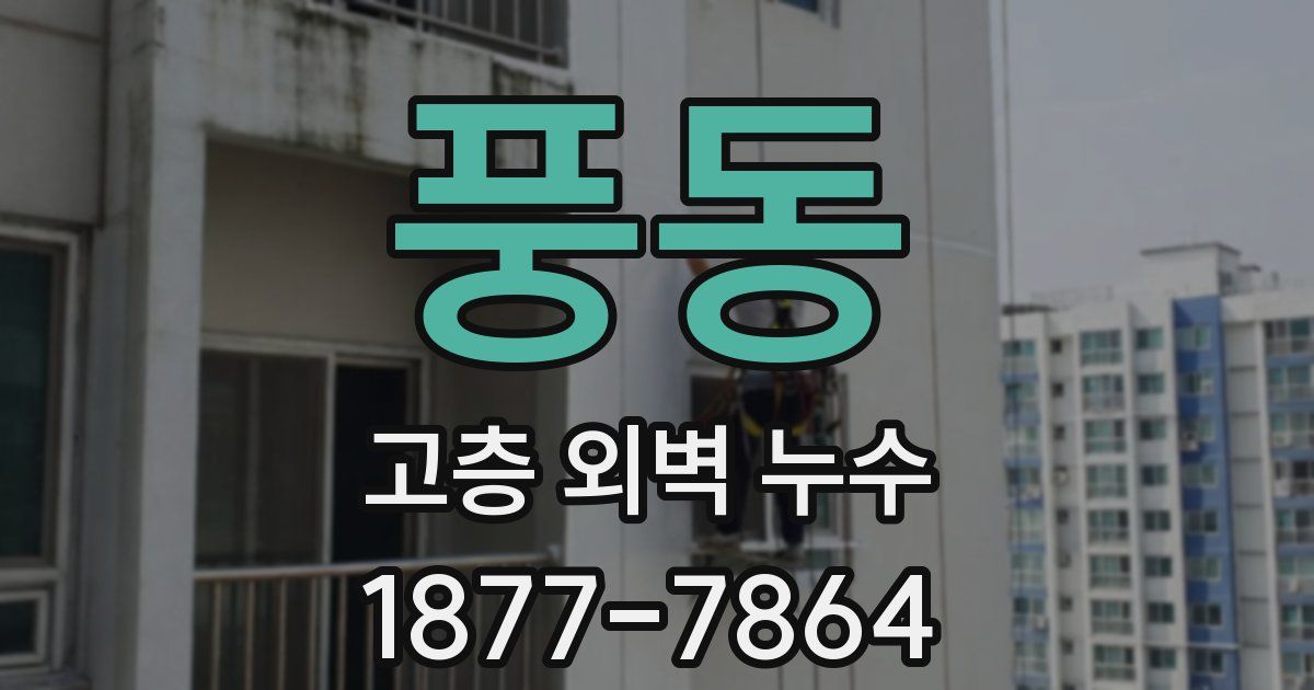 풍동 고층 외벽 누수