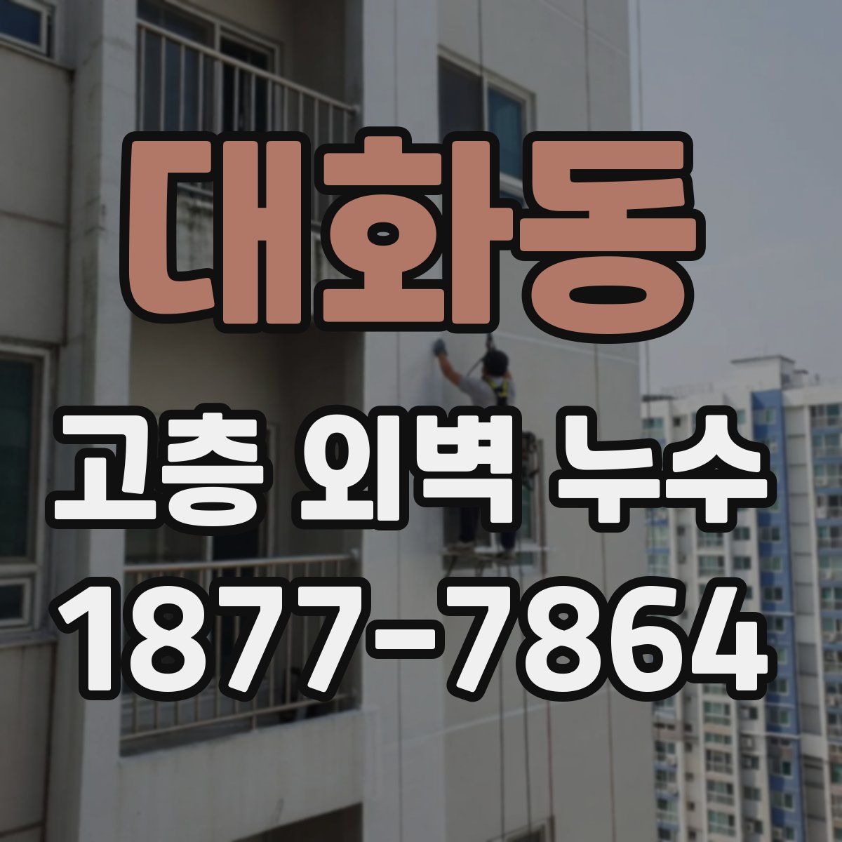 대화동 고층 외벽 누수