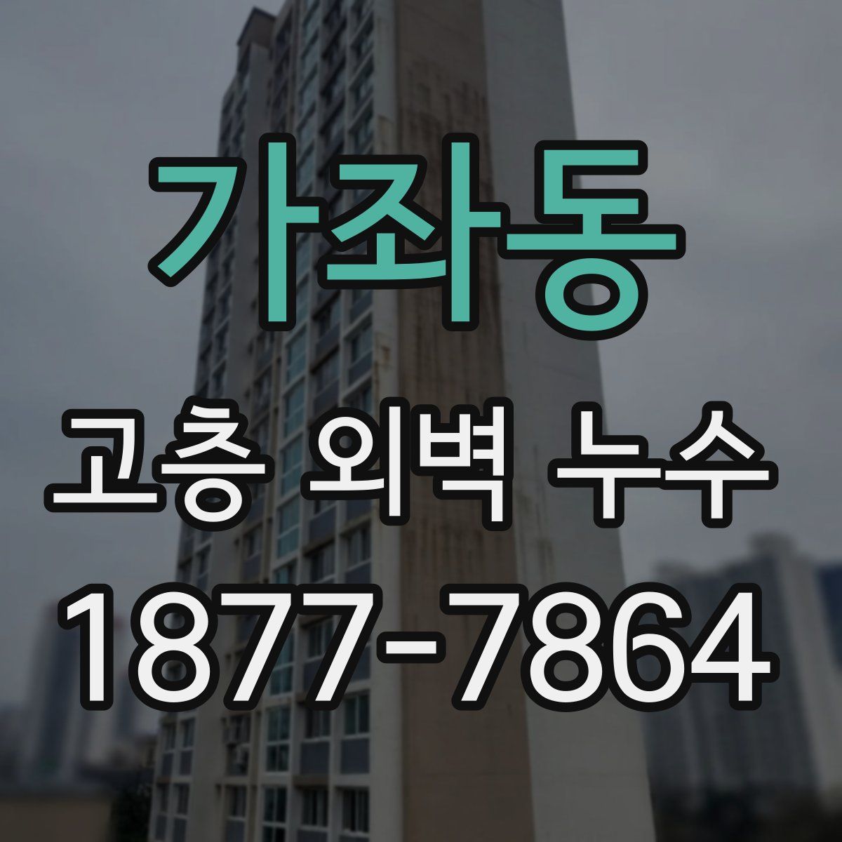 가좌동 고층 외벽 누수