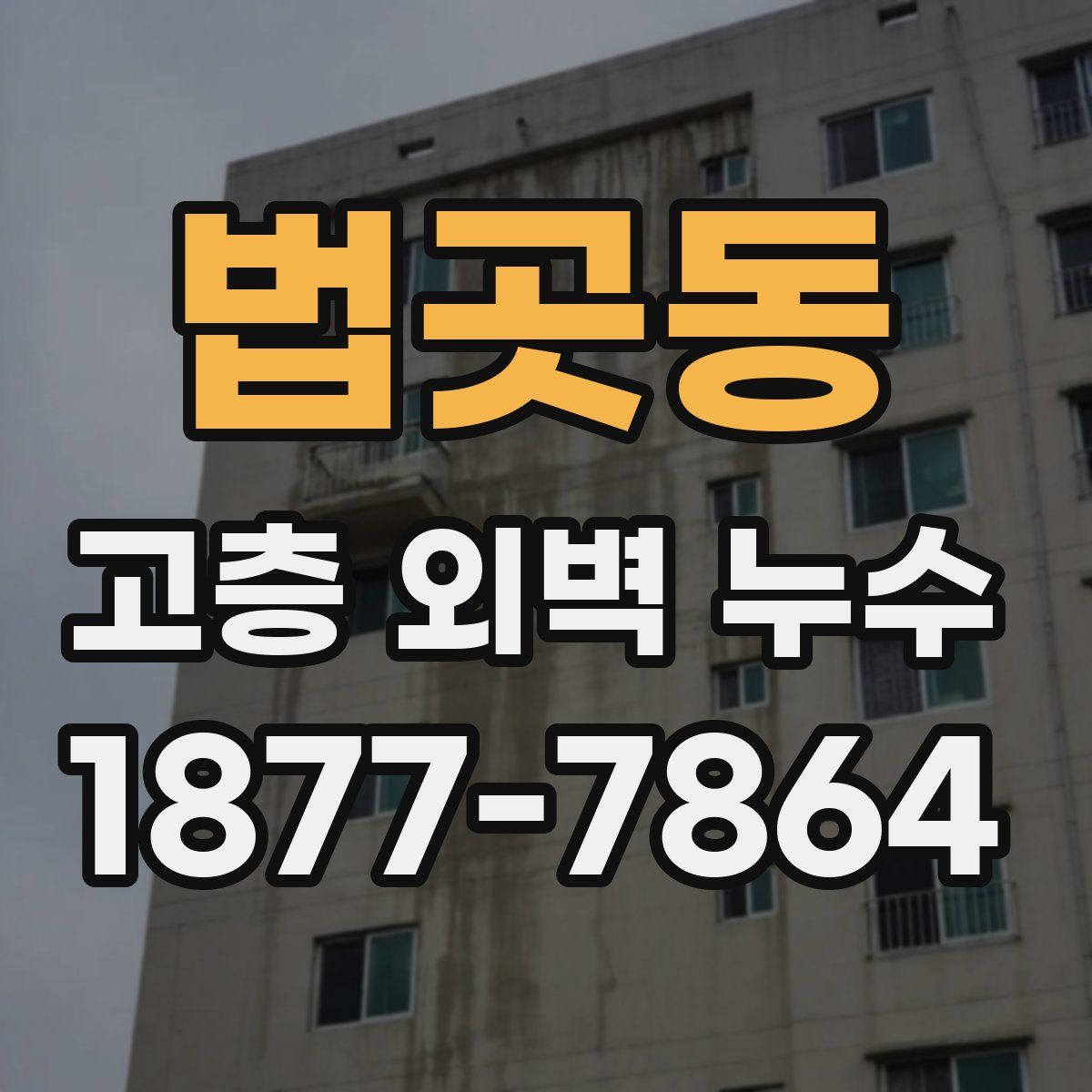 법곳동 고층 외벽 누수