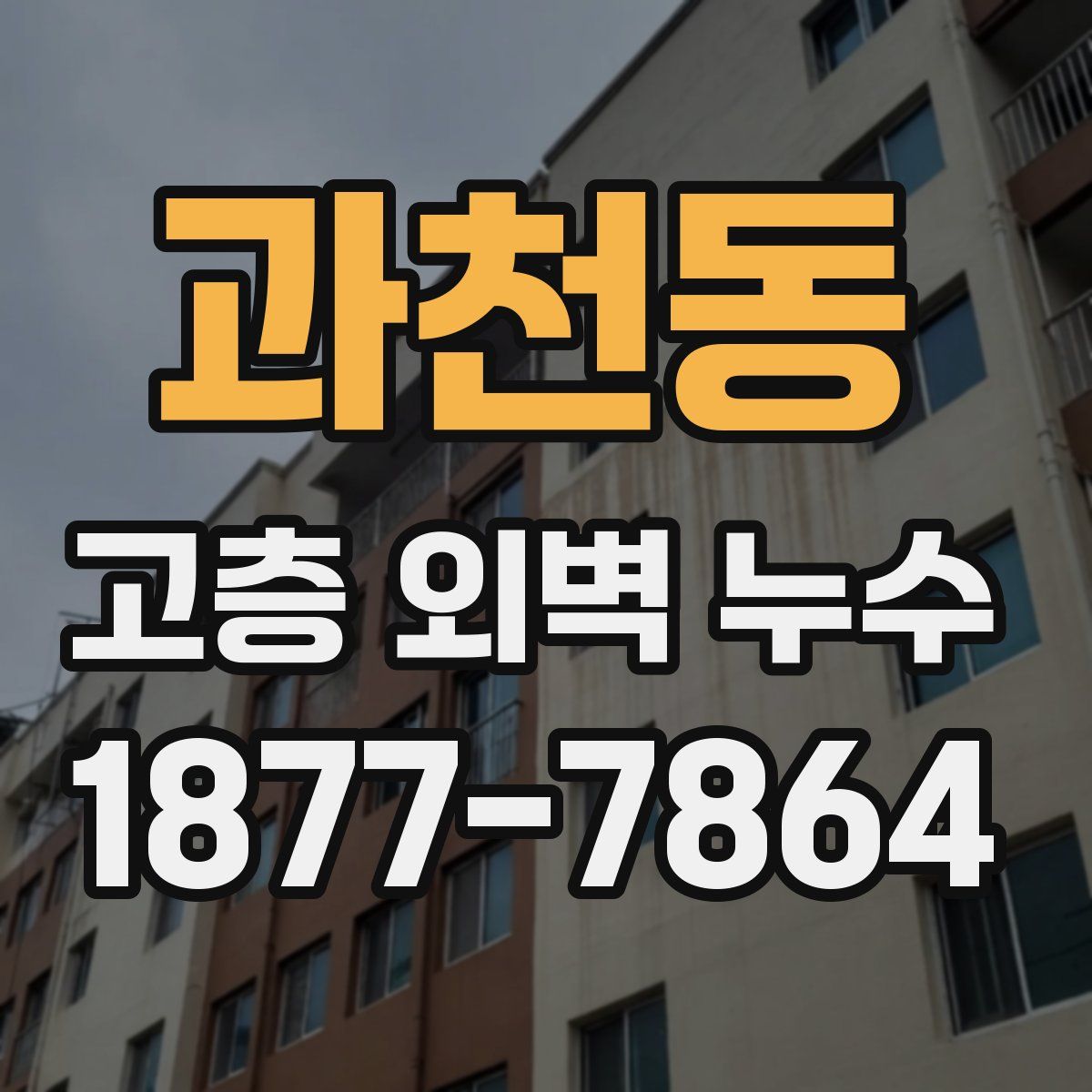 과천동 고층 외벽 누수