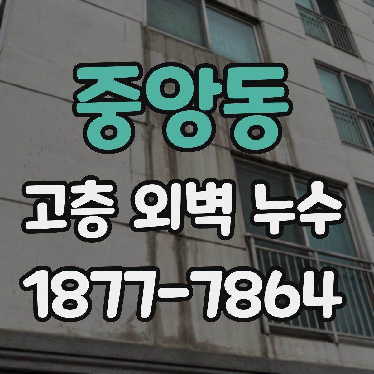 중앙동 고층 외벽 누수 조사에서 자주 보는 항목