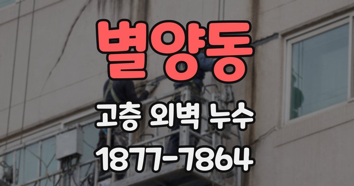 별양동 고층 외벽 누수
