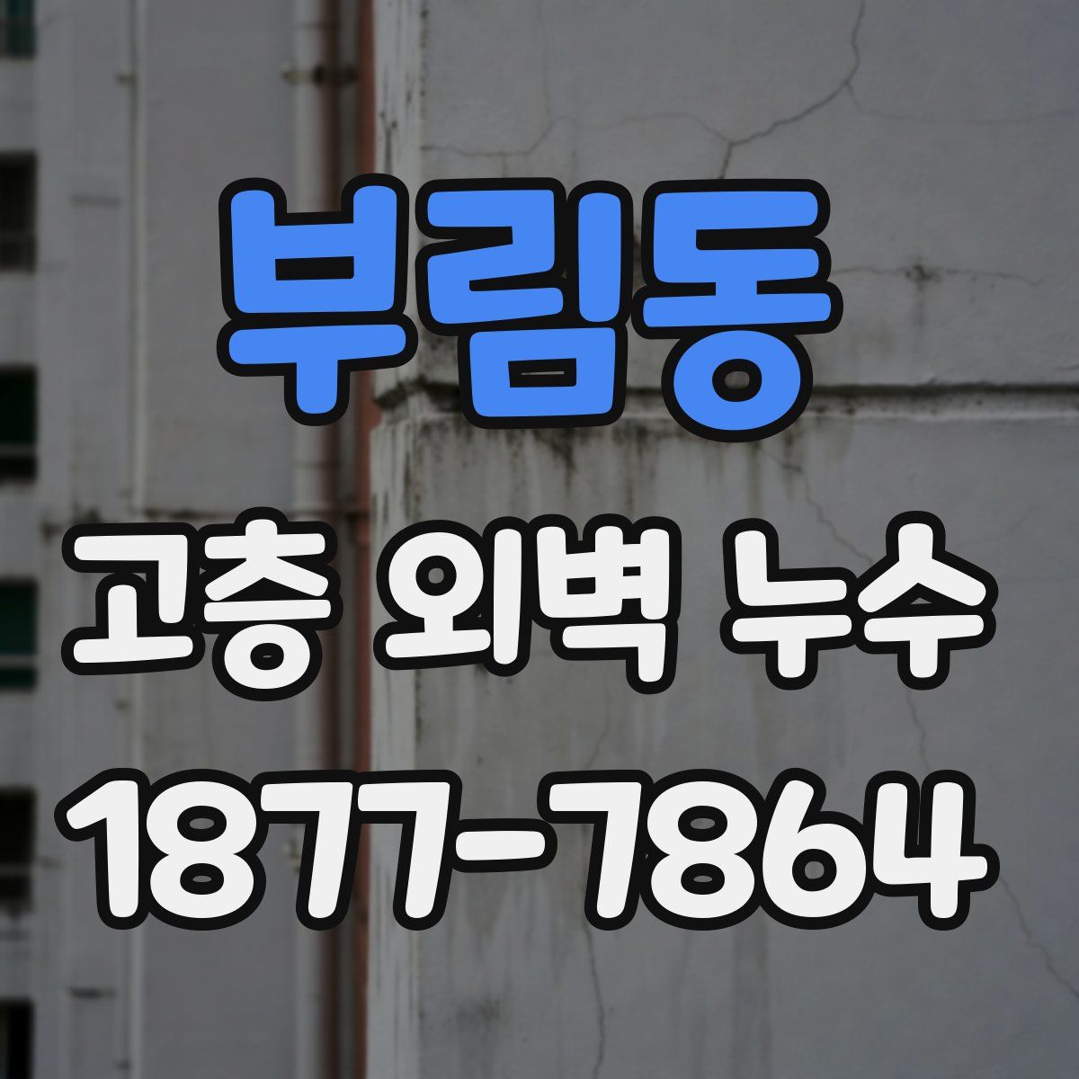 부림동 고층 외벽 누수