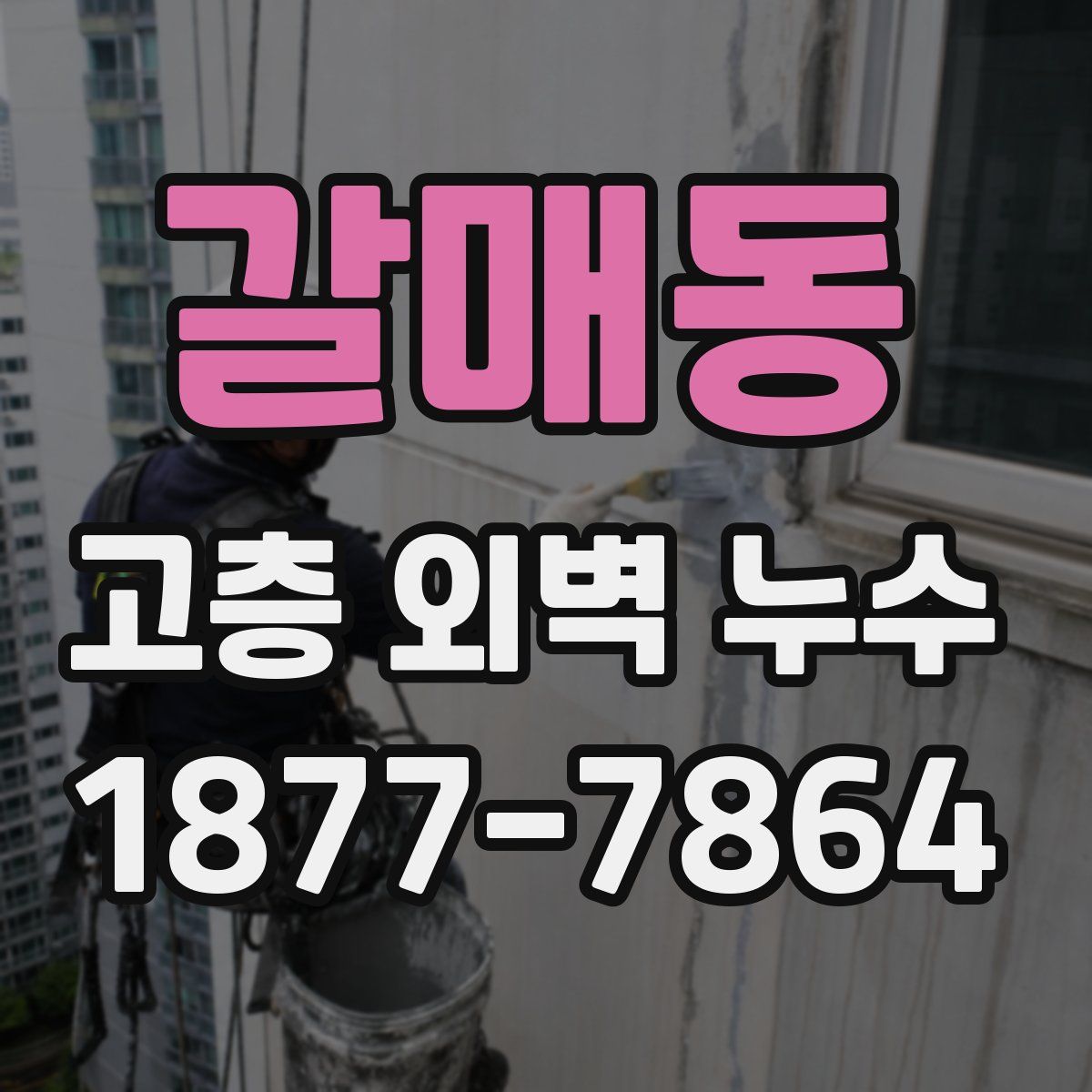 갈매동 고층 외벽 누수