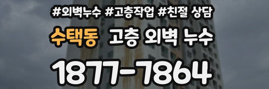수택동 고층 외벽 누수