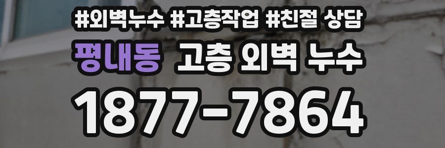 평내동 고층 외벽 누수