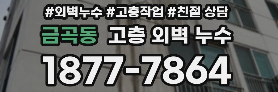 금곡동 고층 외벽 누수