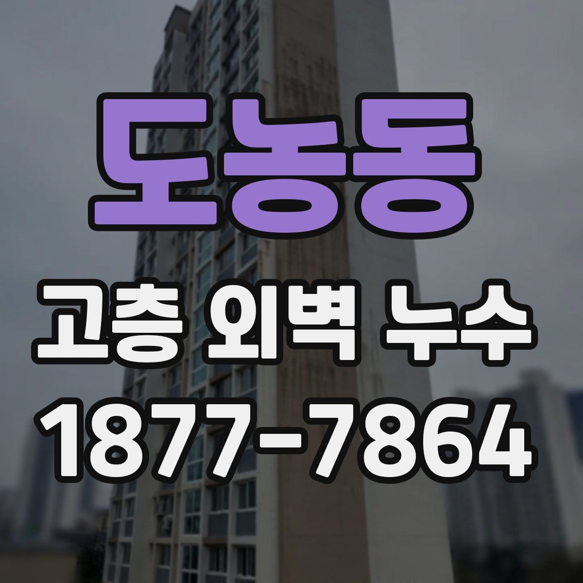 도농동 고층 외벽 누수