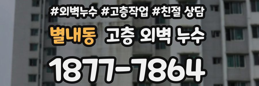 별내동 고층 외벽 누수