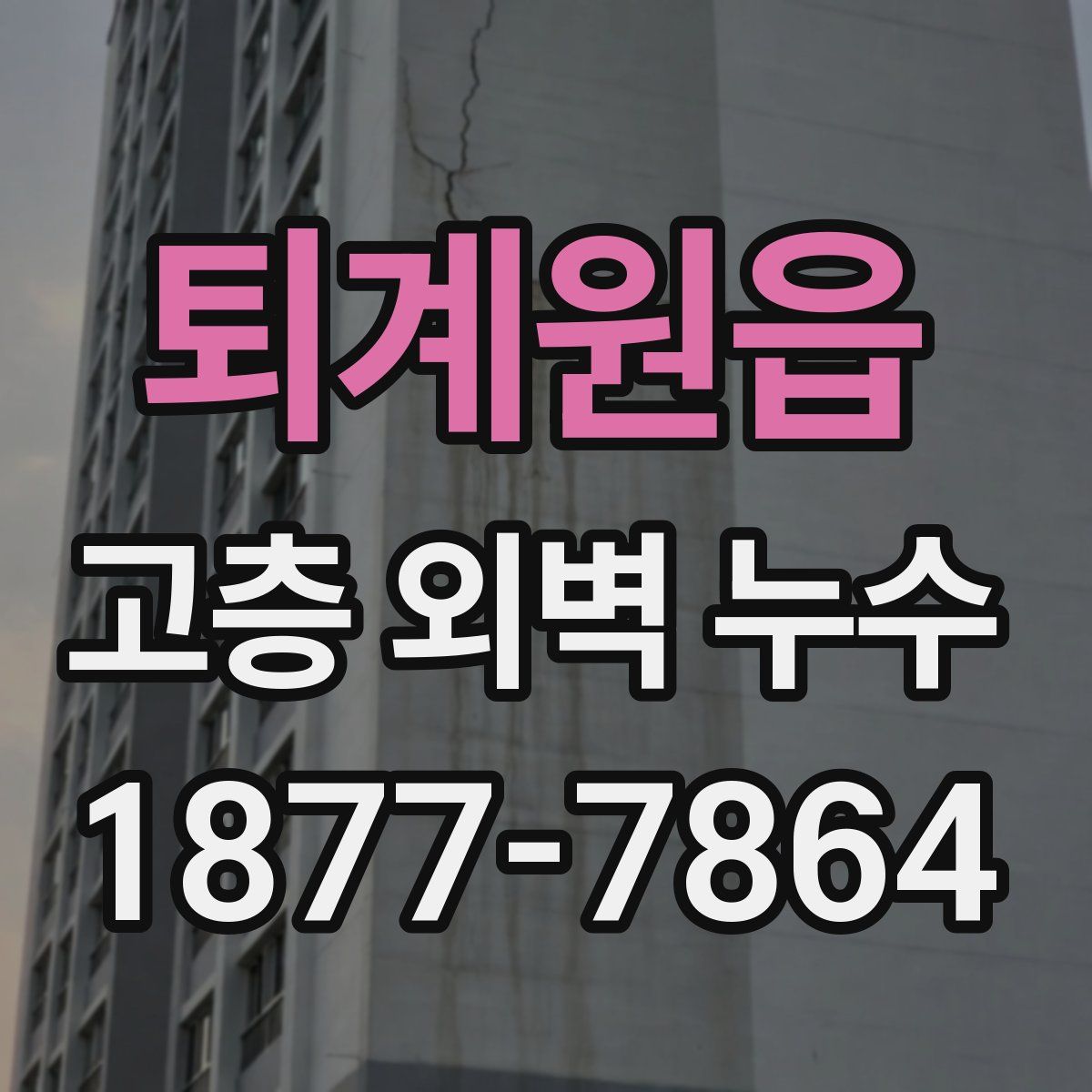 퇴계원읍 고층 외벽 누수