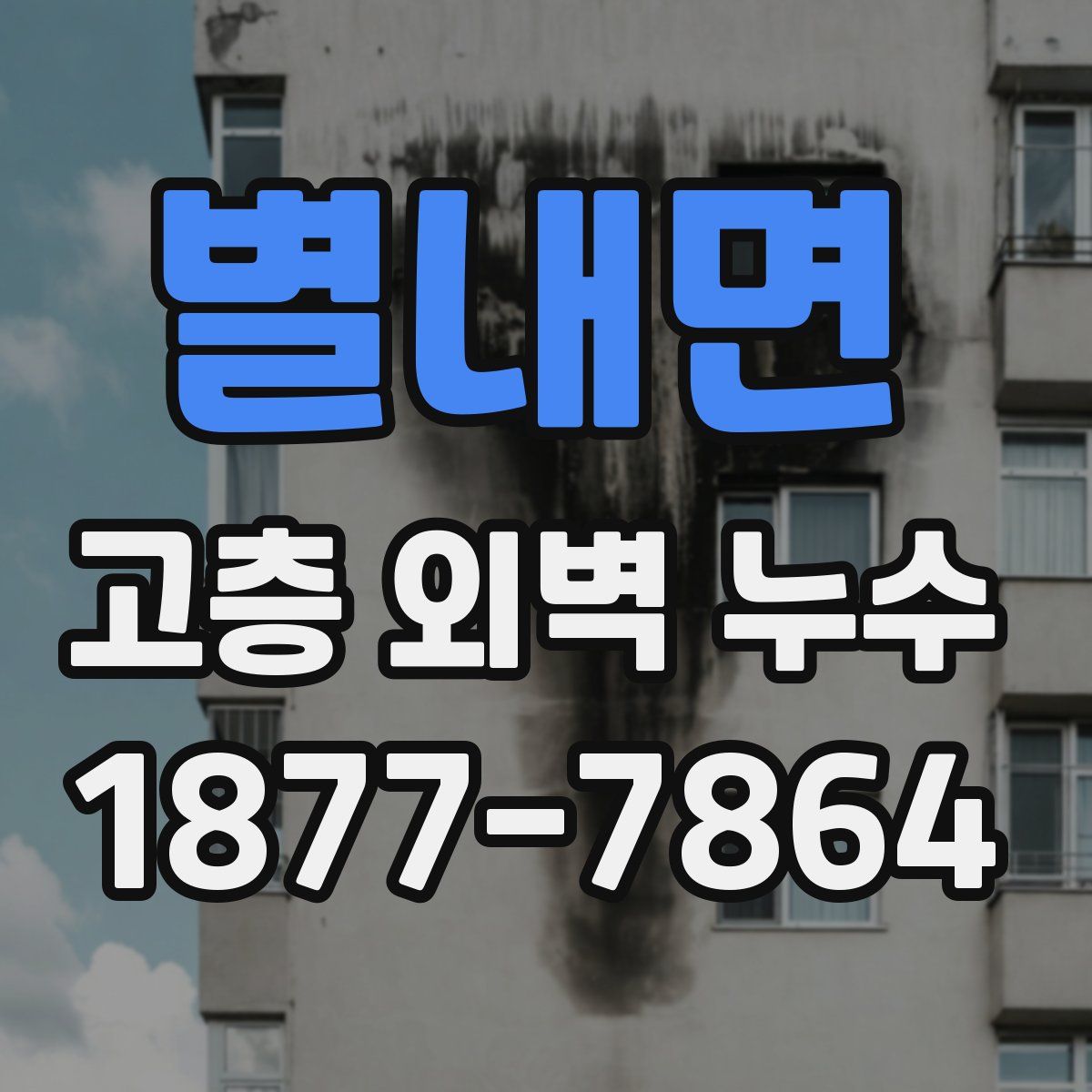 별내면 고층 외벽 누수
